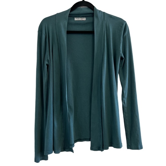 Michel Stars The Original Tee Open Shawl Cardigan 100% Supima Cotton - Picture 2 of 7